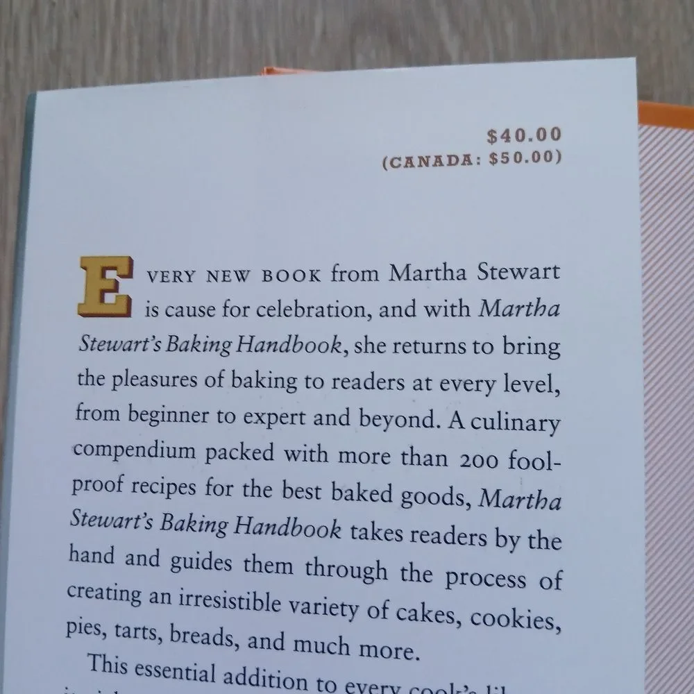Martha Stewart's Baking Handbook Hardcover First Edition 5-10th Sweet n' Savory